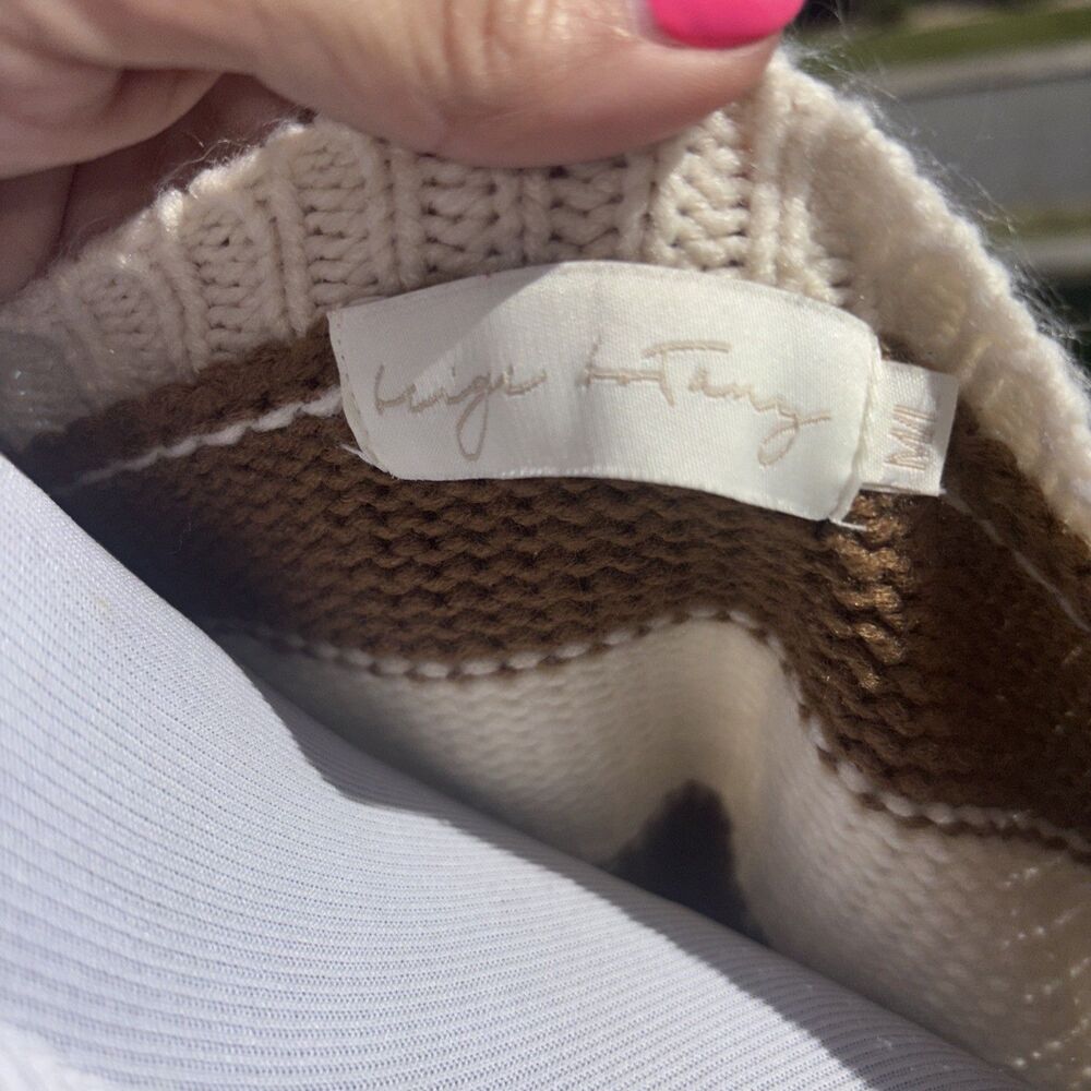 Ultra cropped long sleeve striped sweater - Picture 3 of 6